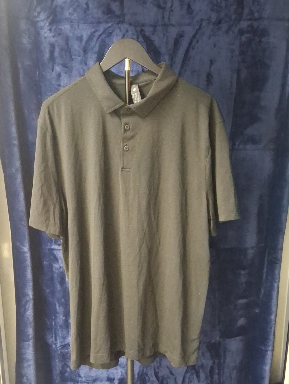 lululemon athletica Men's Black Polo Shirt